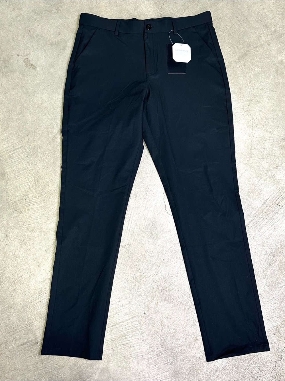 LIBIN Men’s Black Waterproof Golf Dress Pants Slim Fit 33x32 Stretch NWT